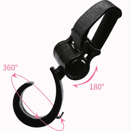 Multifunctional 360&deg; Rotating Pram Hook for Strollers and Shopping
