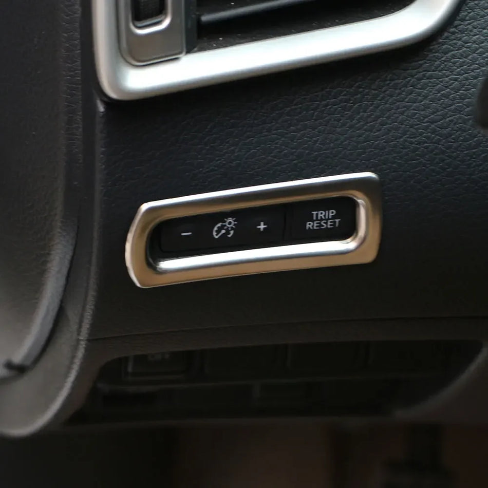 Nissan X-Trail T32 Капак за бутон за нулиране на одометър ABS неръждаема стомана