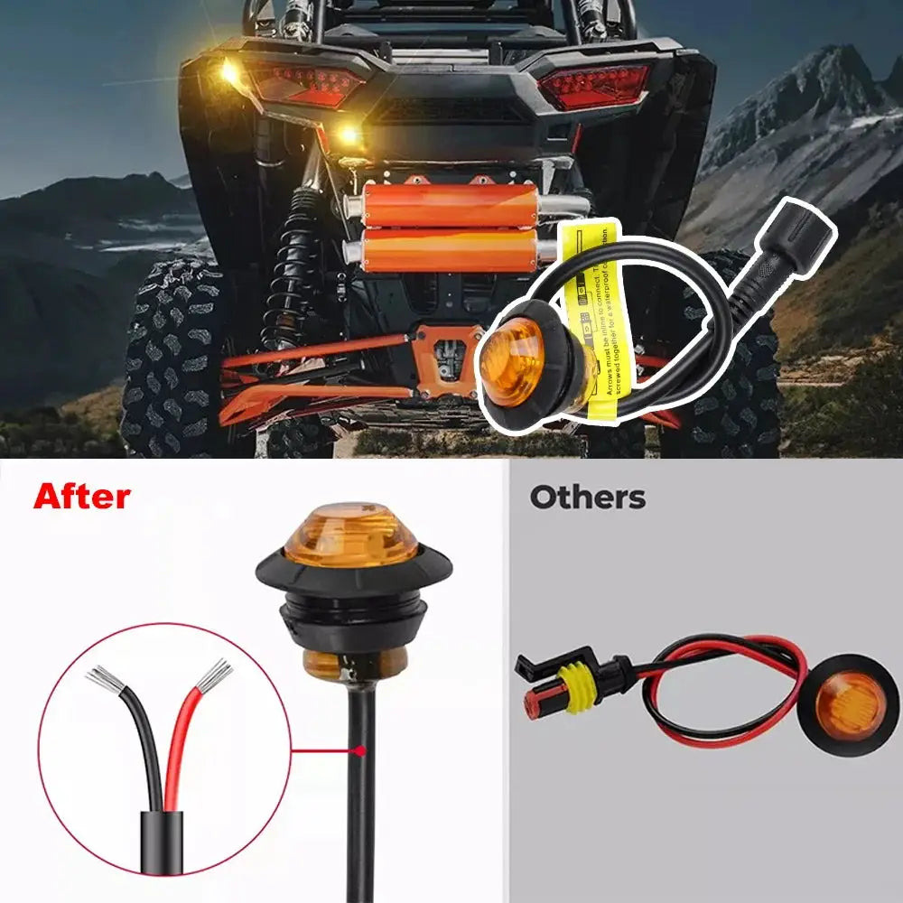 LED Turn Signal Light Kit 105D Horn with Column Switch for Polaris RZR PRO XP Pioneer 700 for Can-Am Commander Max by InterCyprus Trading Ltd