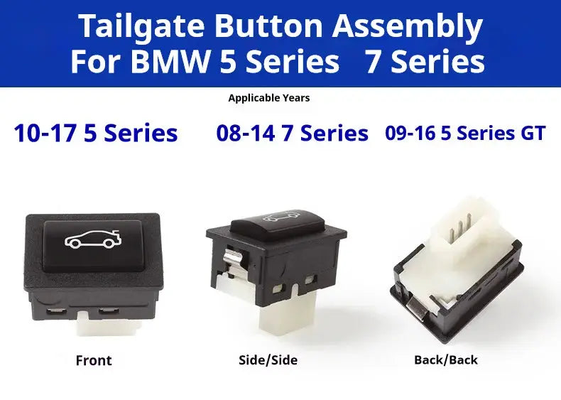 Tailgate Rear Trunk Switch Button Cover For BMW 3 5 7 Series F10 F11 F30 F35 F01 F02 320i 325i 330i 520i 528i 530i by InterCyprus Trading Ltd