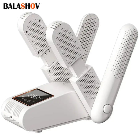 Portable Electric Shoe Dryer 180 Degree Folding Display