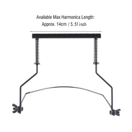 Adjustable Harmonica Neck Holder Rack &ndash; Durable Metal Frame