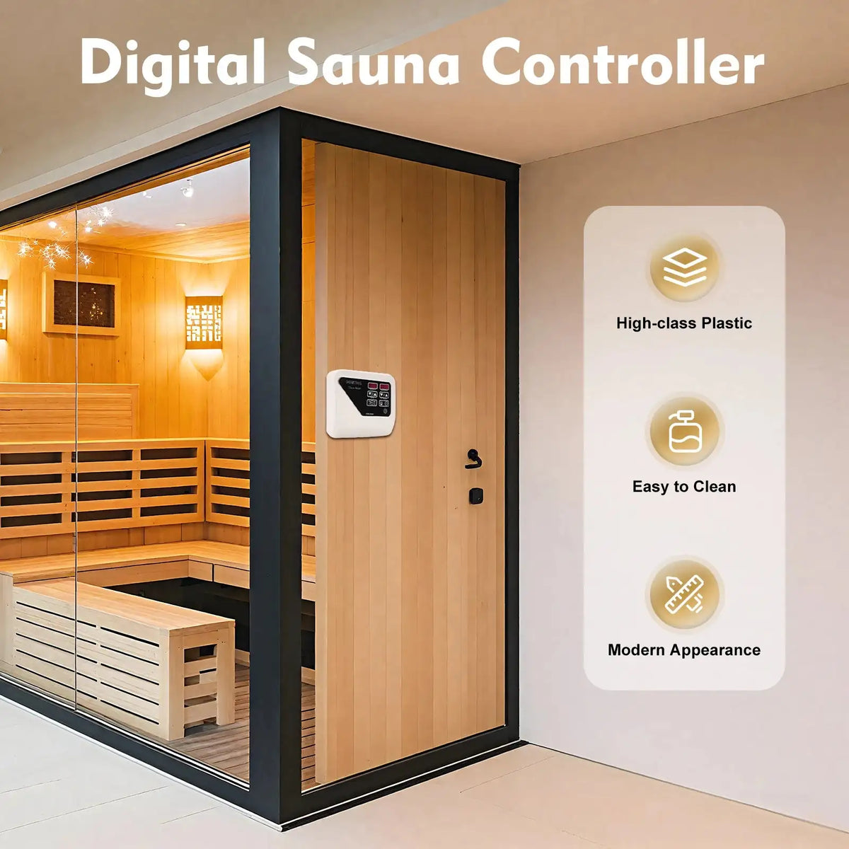 3-9KW Sauna Heater Controller 220-240V &ndash; Digital Thermostat