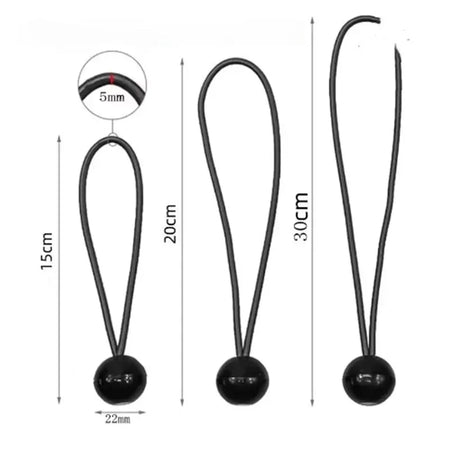 10pcs Elastic Bungee Ball Tarp Ties for Camping and Outdoor Use