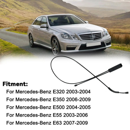 Engine Hood Release Cable A2118800159 For Mercedes E320 E350 E500 E55 E63 2006-2009 Rubber Bonnet Wire Kit by InterCyprus Trading Ltd