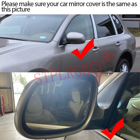 Driver Passenger Rearview Side Mirror Lens Door Wing Mirrors Glass with Heating for Porsche Cayenne 955 Pre-facelift 2002-2007 by InterCyprus Trading Ltd