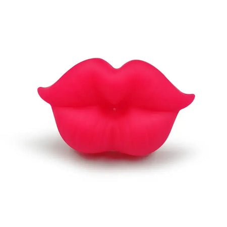 Kiss Lips Mustache Pacifier - Funny Silicone Soother for Babies Vigor Red