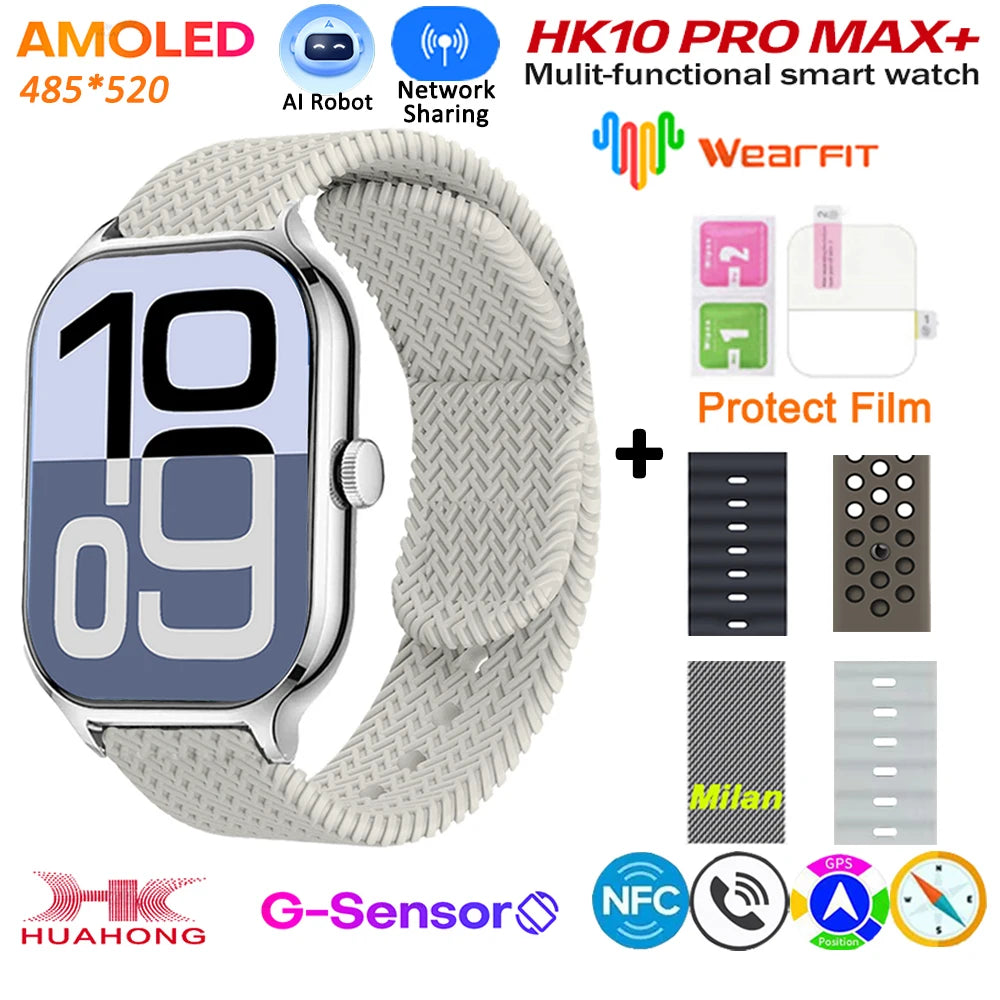 HK10 Pro Max GEN2 Smartwatch &ndash; AMOLED Display AI Assistant sp-gr-mi-si-oc-wh-bl