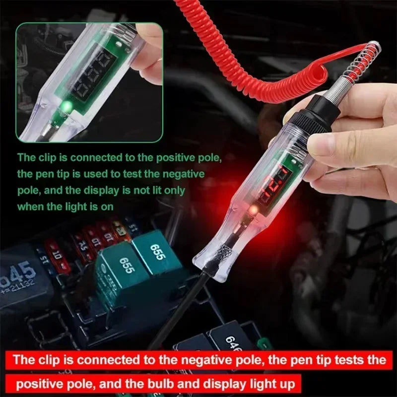 High Quality Car Truck Circuit Tester 6V-24V DC Digital Display | Auto Diagnostic Tool