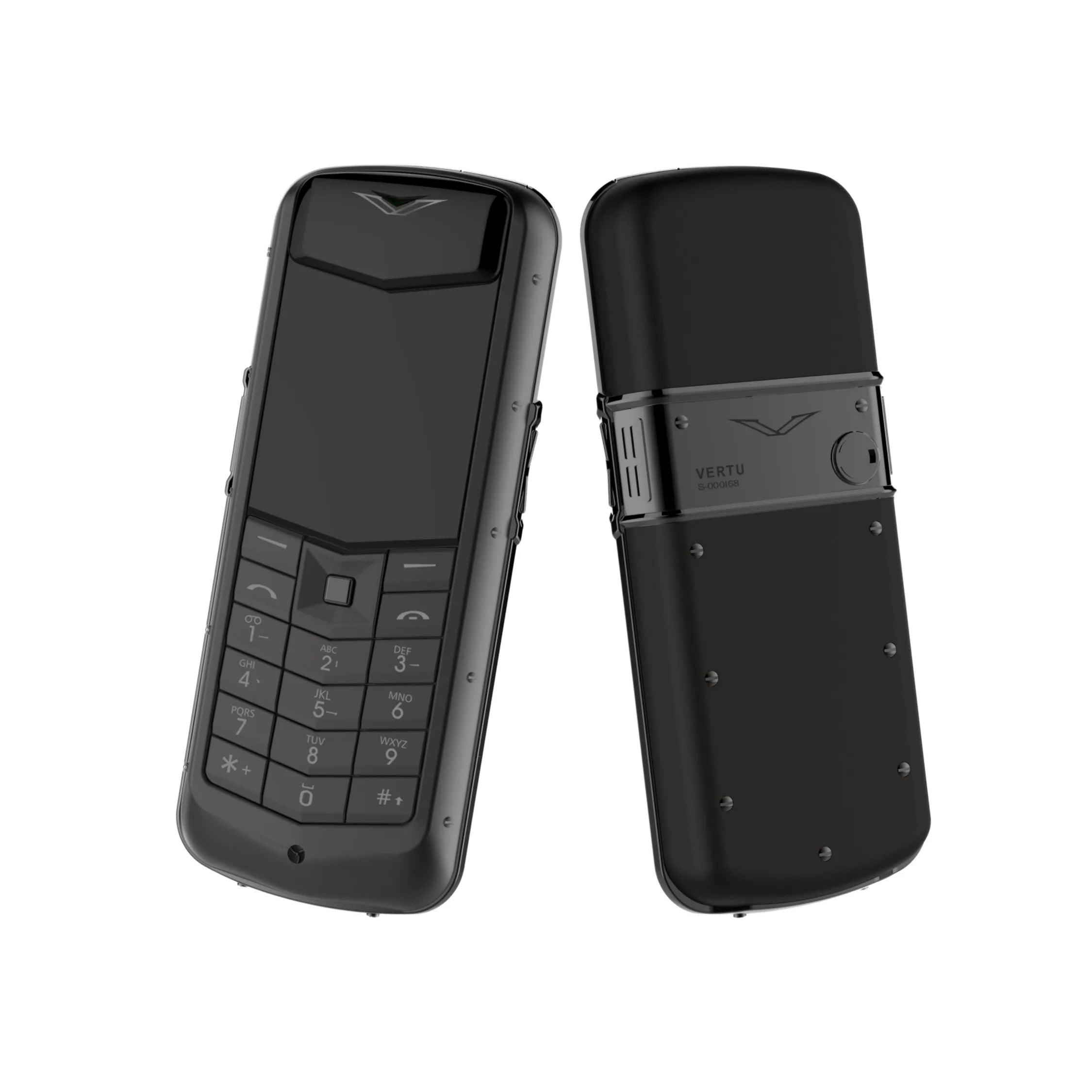 Unlocked Metal Palm Cellphone &ndash; Compact Dual SIM 2G GSM Black / Standard