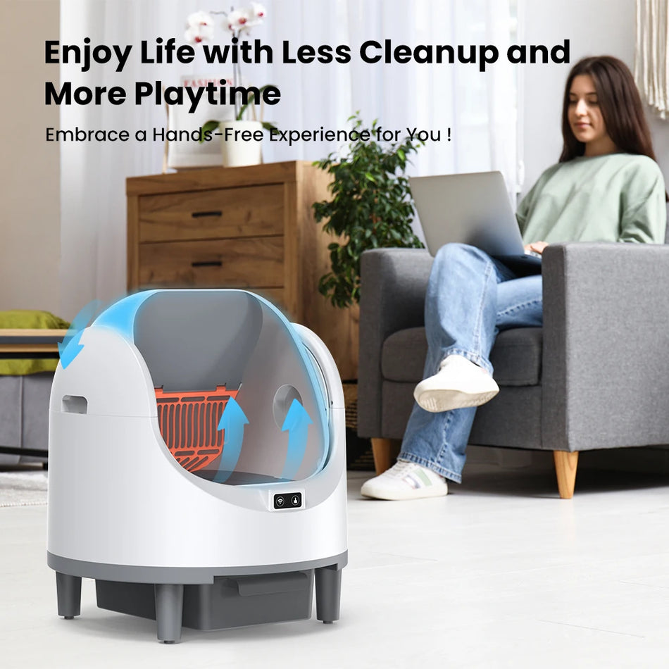 Smart Self Cleaning Cat Litter Box EU Plug Pro &ndash; Odor Guard