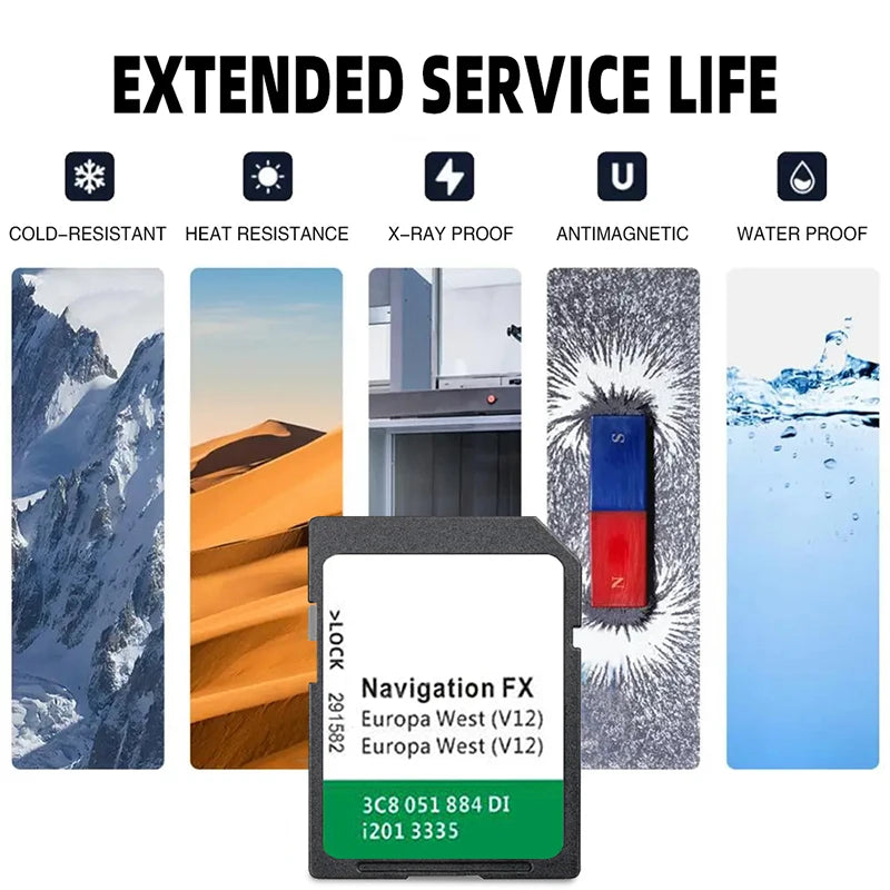 FX V12 Europa 2020 &ndash; Sat Nav SD Card Navigation for VW