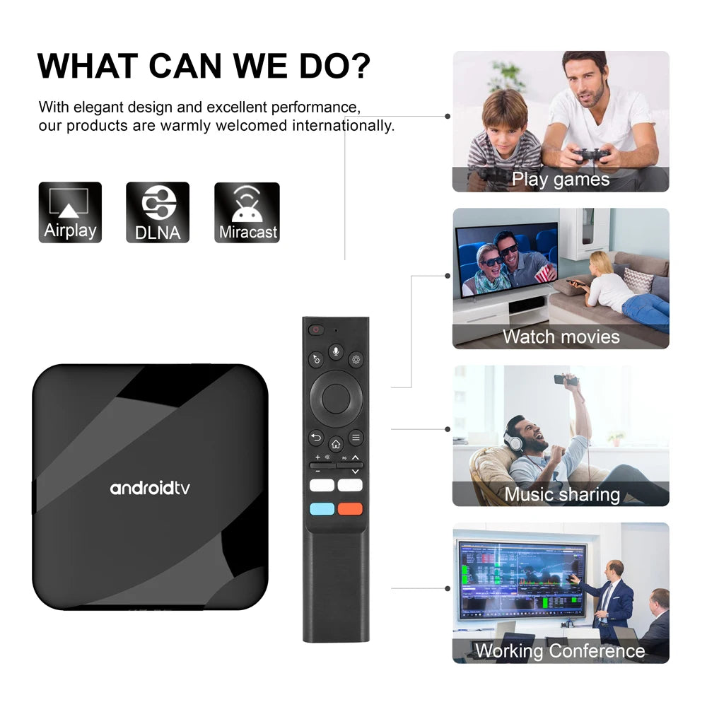 TV98 ATV W2 &ndash; Android 14 Ultra HD 8K Dual WiFi 4G 5G BT5