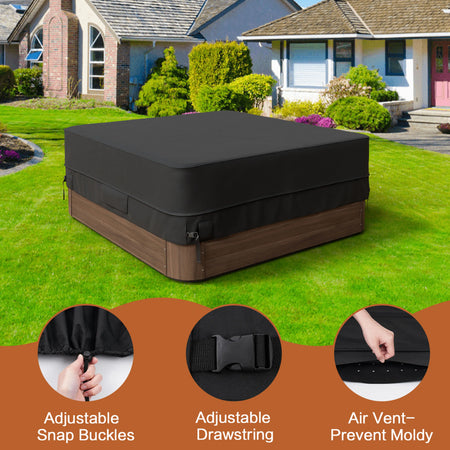 600D Oxford Hot Tub Dust Cover Cap &ndash; Waterproof UV Guard