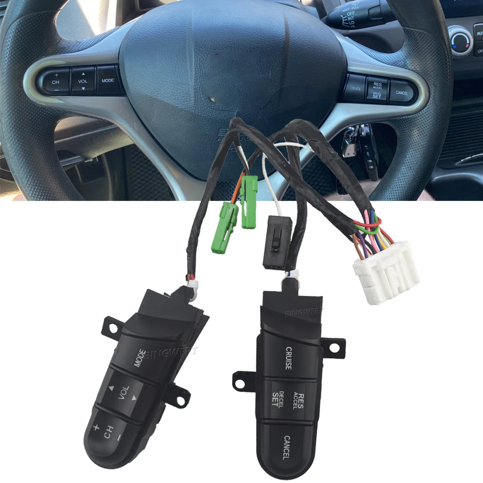 Comutator de control audio pe volan pentru Honda Civic 2006-2011, City 2009-2014