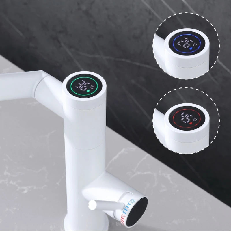 Temperature Digital Display Basin Faucet – Led Light