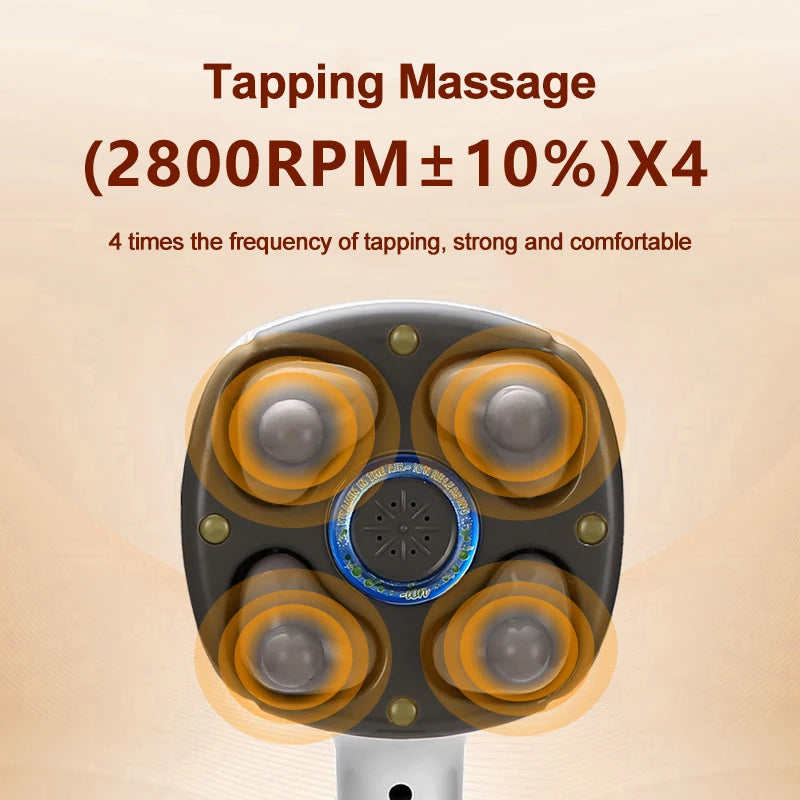 Handheld Massager A06N - 4 Head Anion Electric Massage