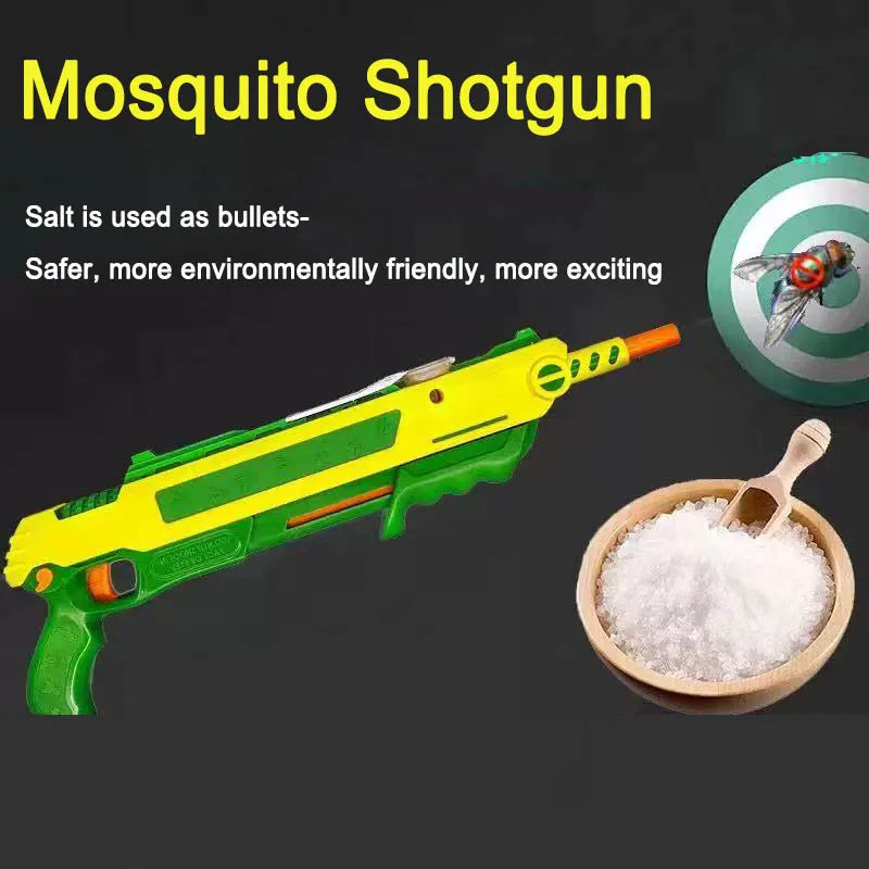 New Salt Power Gun Fly And Mosquito Toy Gift Kids Unisex