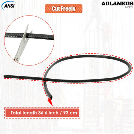 Aolamegs PJ2033 Anti Collision Strips &ndash; Non Slip Rubber Black 93cm