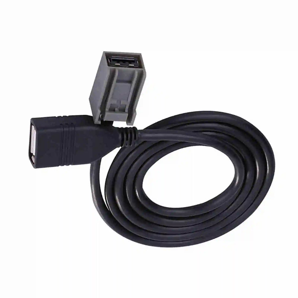 Cable AUX USB 2.0 de 60 cm para Honda Civic, cable de extensión de audio para entretenimiento en el coche
