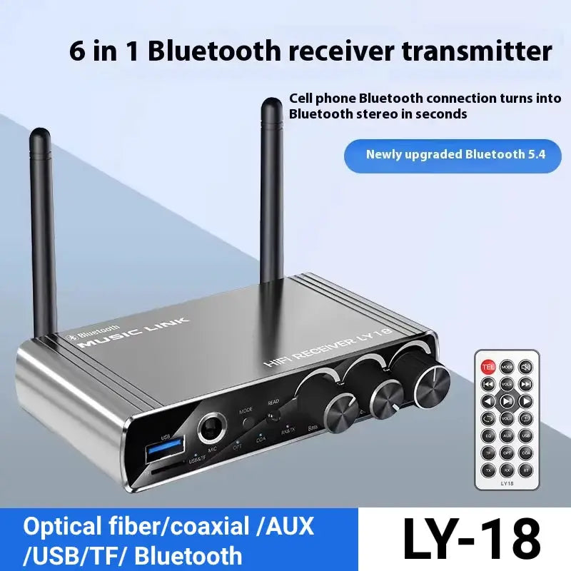 KEBIDUMEI Bluetooth 5.4 Transmitter Receiver 3.5mm Optical Coaxial Wireless Music Audio Adapter 6.5MM Remote Control For TV PC by InterCyprus Trading Ltd