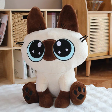 Super Soft 35-60cm Siamese Cat Stuffed Doll for Cozy Home Decor Cat stand rc / CHINA / about 35cm