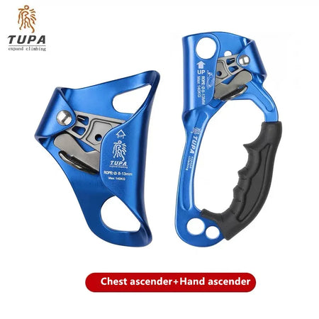 Chest Ascender &ndash; Lightweight Aluminum Body For Climbing Blue ascender set A