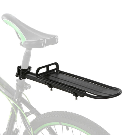 Retractable Aluminum Bike Mount Rear Seat Rack &ndash; Adjustable black