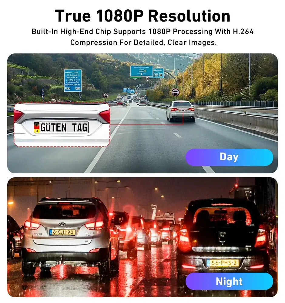 Full HD 1080P Dash Cam For Cars With Loop Recording And 128GB Support by InterCyprus Trading Ltd
