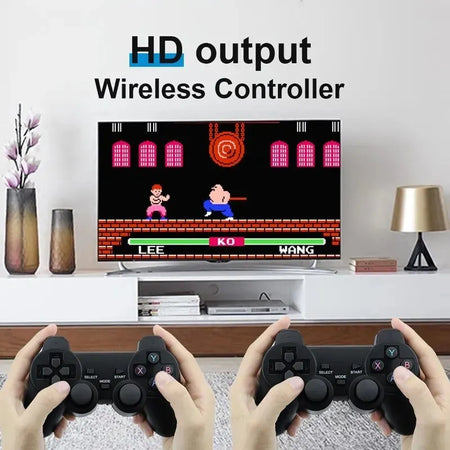 4K HD Retro Video Game Console with 20000 Games and Wireless Controllers