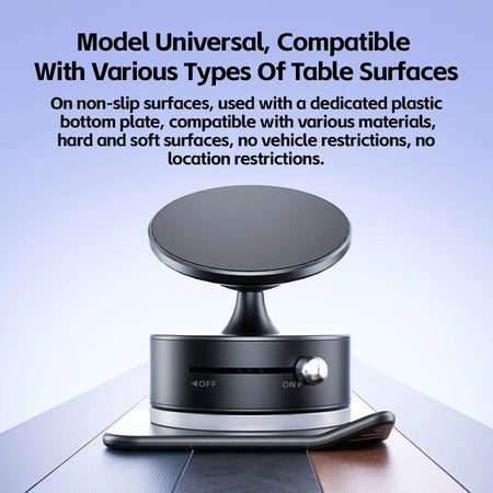 CrownQu Car Mount Magnetic Phone Holder &ndash; 360 Degree Rotation with Strong Suction