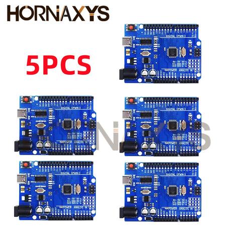 UNO R3 CH340G Development Board &ndash; Reliable 16MHz Clock Speed with Type-C Interface TYPE-C R3 5PCS