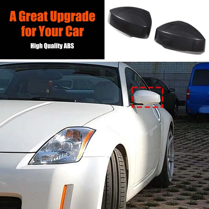 Κάλυμμα Καθρέφτη από ABS Carbon Fiber για Nissan 350Z 2003 2006