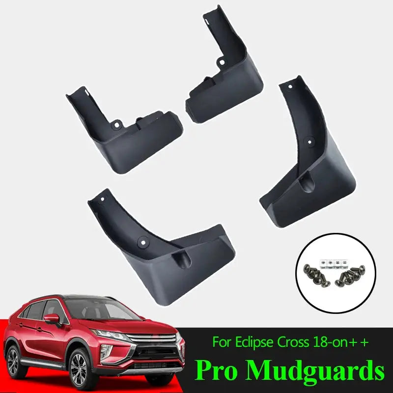 Set Molded Mud Flaps For Mitsubishi Eclipse Cross 2018 -2025 Mudflaps Splash Guards Flap Mudguards Fender Front Rear 2019 2020 by InterCyprus Trading Ltd