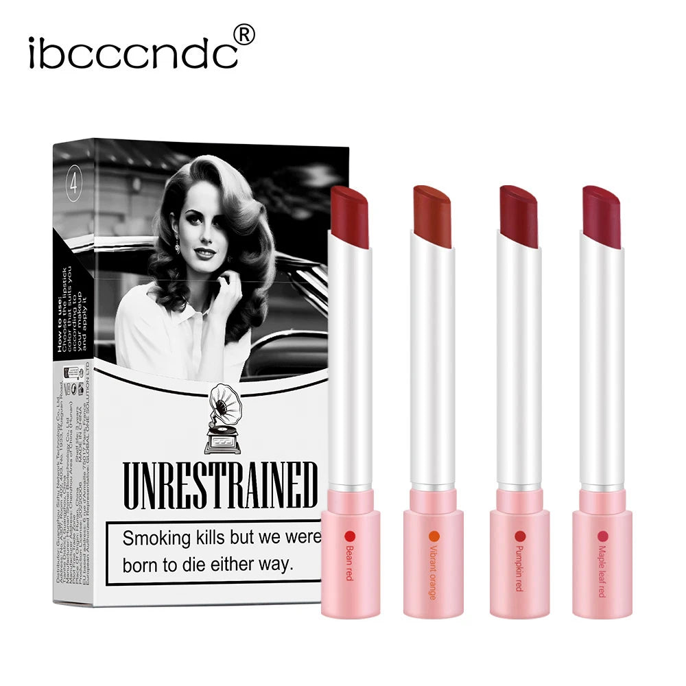 Velvet Matte Waterproof Cigarette Lip Gloss Set