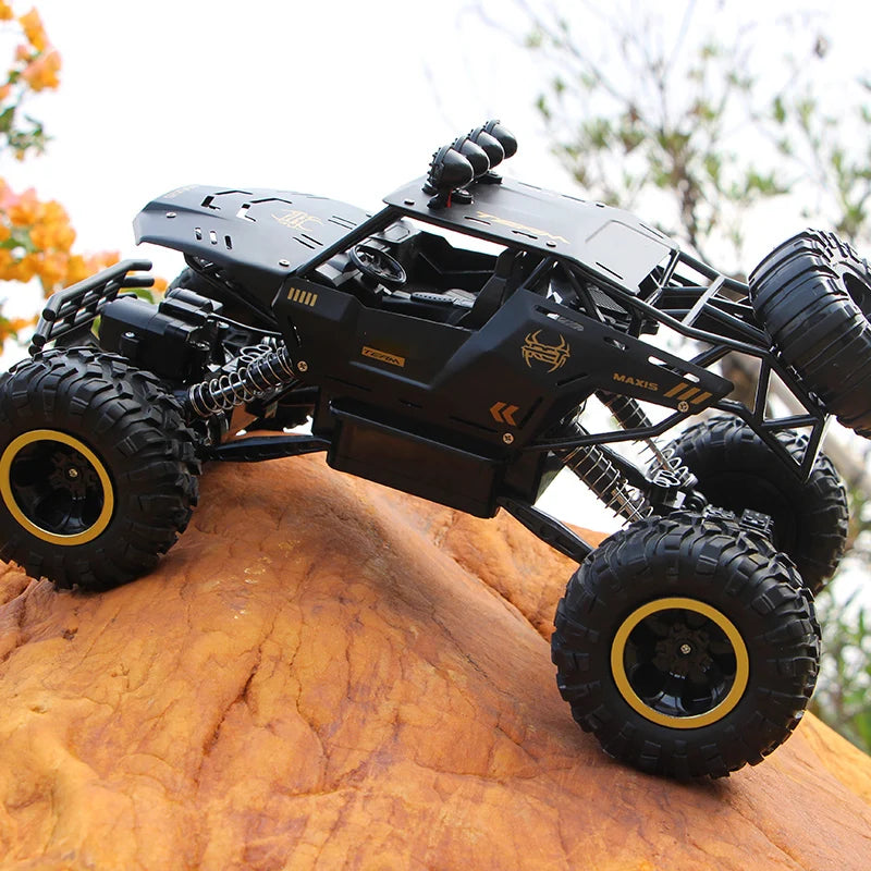 1:12 / 1:16 4WD RC Car with LED Lights - Remote Control Off-Road Trucks for Kids
