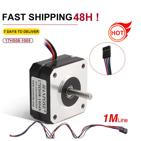 Nema17 Stepper Motor 20mm &ndash; High Holding Torque for CNC and 3D Printing CHINA / 17HS08-1004S x 1pcs