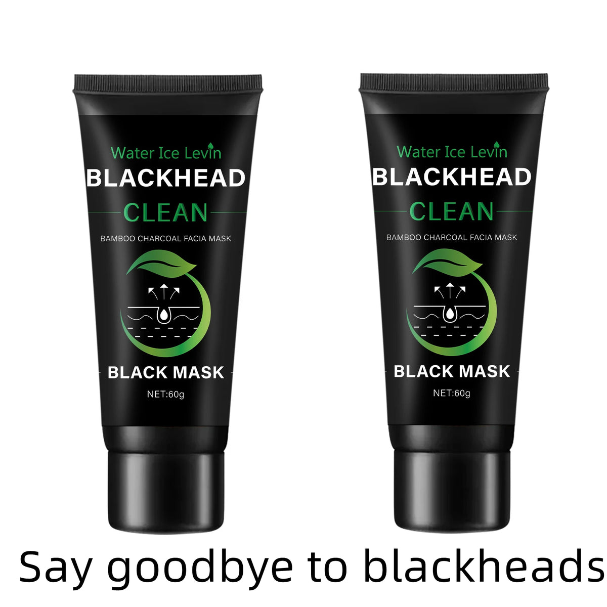 Bamboo Charcoal Fiber Mask &ndash; Deep Cleansing Blackhead Removal Two bottles