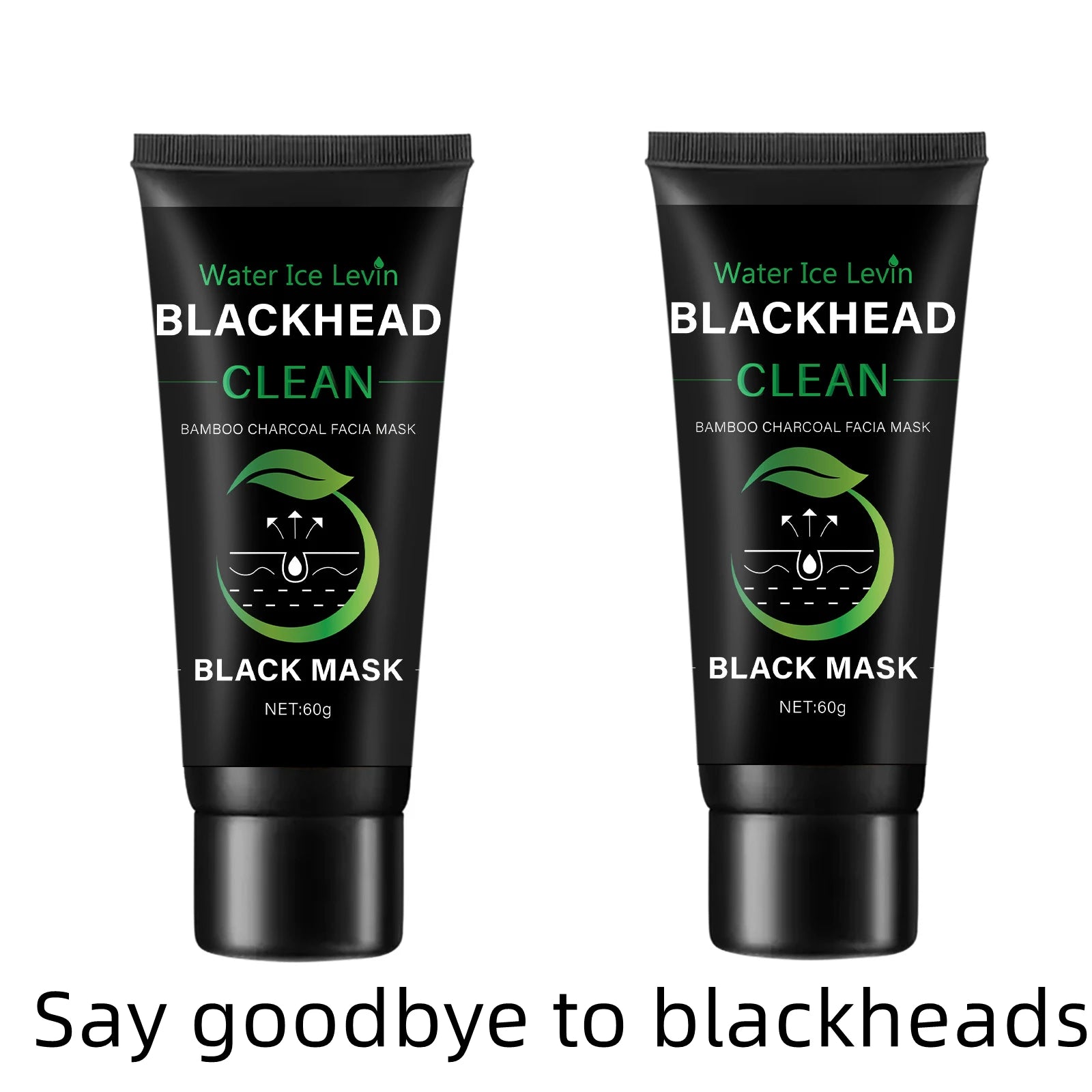 Bamboo Charcoal Fiber Mask &ndash; Deep Cleansing Blackhead Removal Two bottles