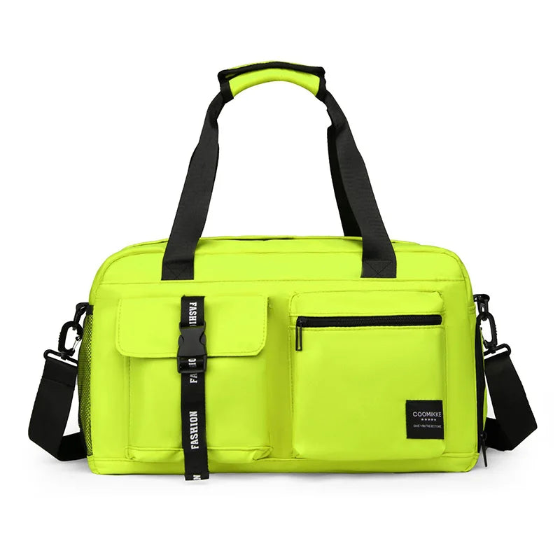 Large Fitness Bag Sp - Dry Wet Separation Pocket For Gym Green