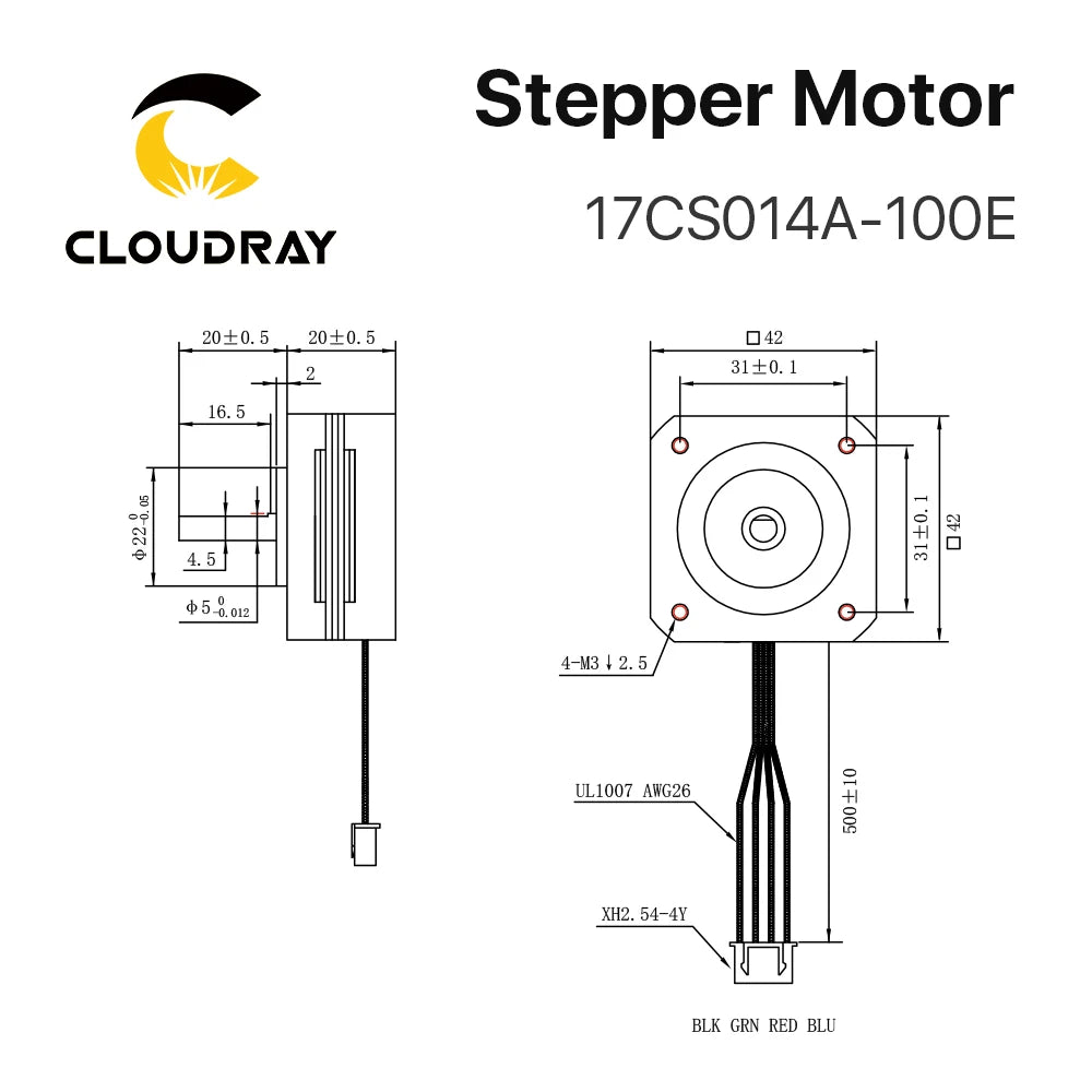Cloudray Nema 17 Stepper Motor &ndash; High Precision Performance for CNC and 3D Printing