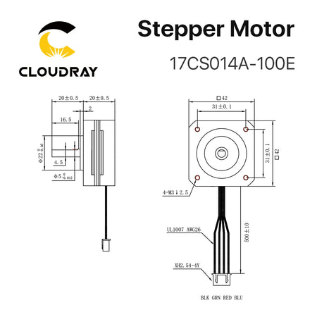 Cloudray Nema 17 Stepper Motor &ndash; High Precision Performance for CNC and 3D Printing