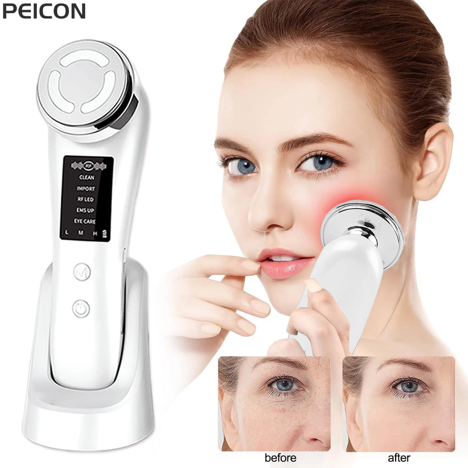 EMS Facial Massager With Microcurrent Skin Tightening For Anti-Aging