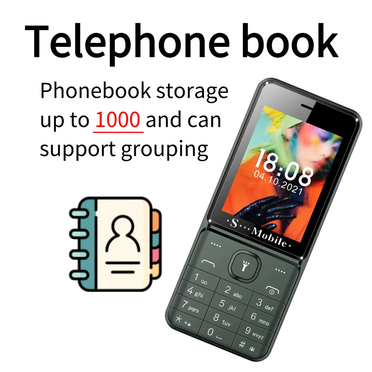 Quad SIM Senior Phone - 2.8 Inch Display and Easy Dial