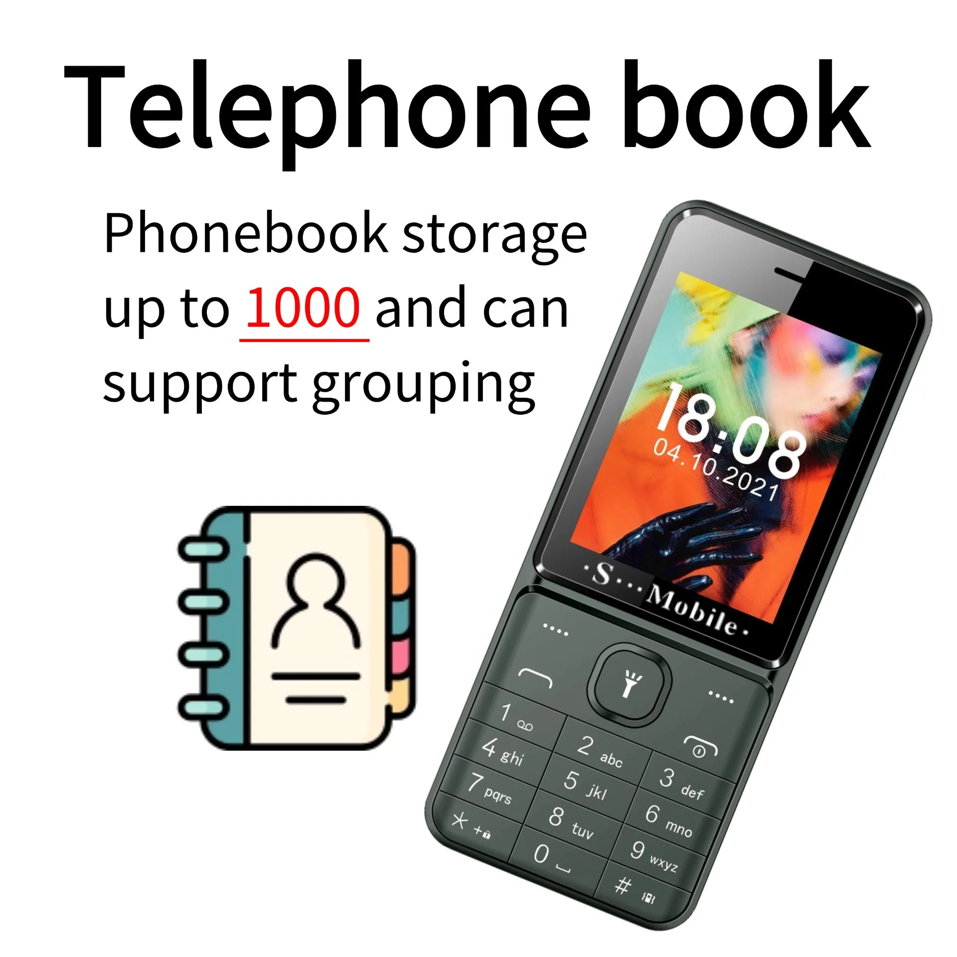 Quad SIM Senior Phone - 2.8 Inch Display and Easy Dial