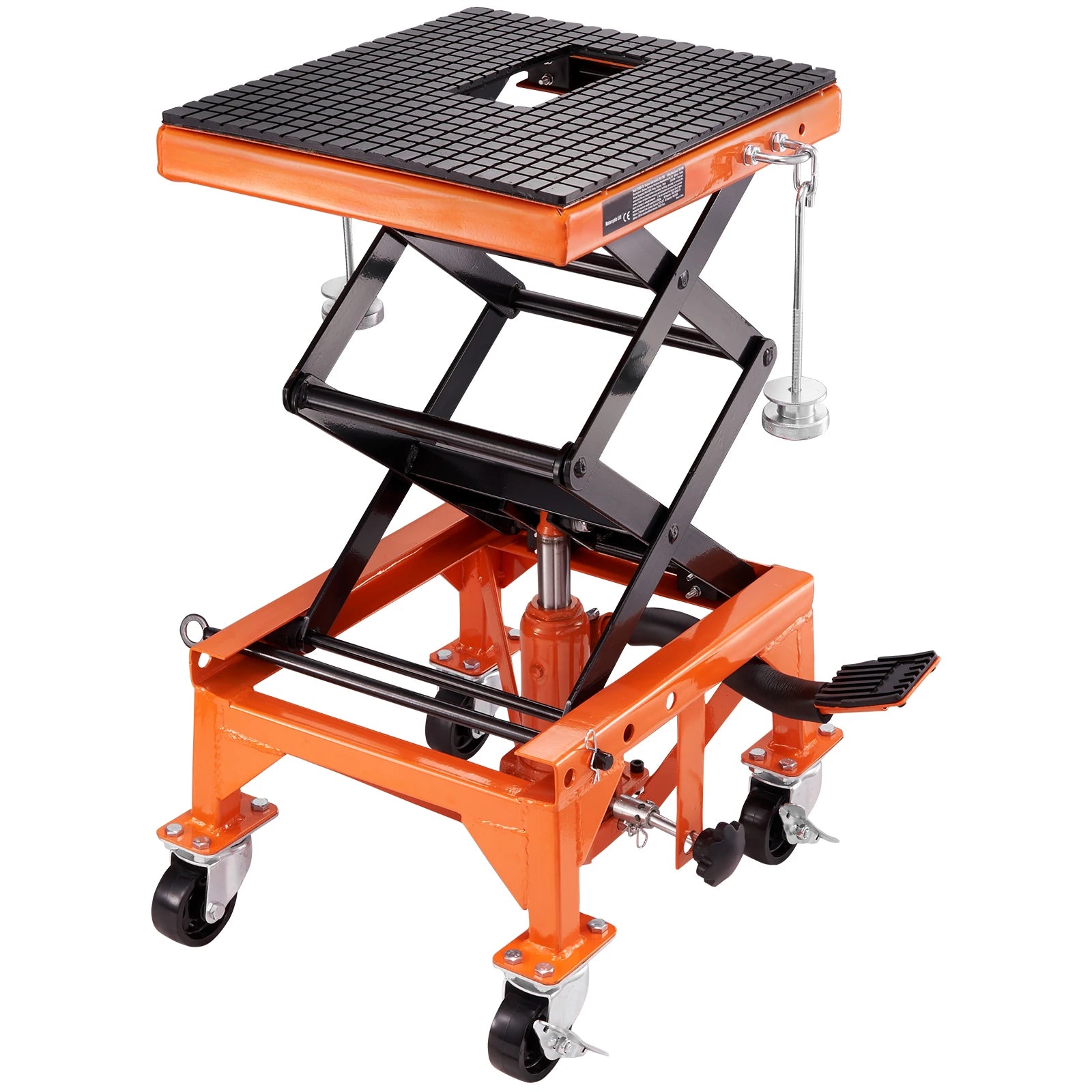 SucceBuy Hydraulic Motorcycle Lift Table 350 LBS &ndash; Fast Lift
