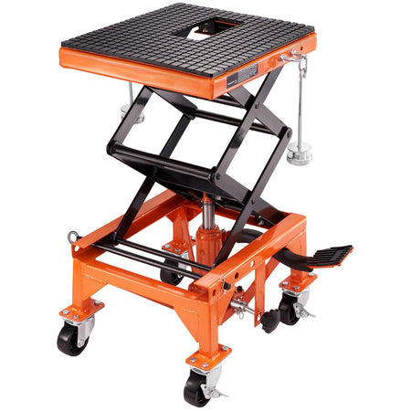 SucceBuy Hydraulic Motorcycle Lift Table 350 LBS &ndash; Fast Lift