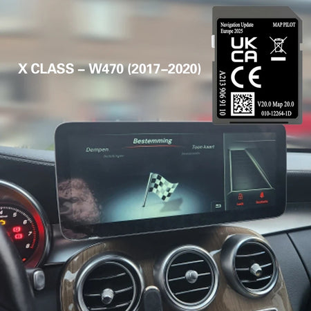 A2139069110 V20 SD Card &ndash; France Italy EU UK Maps Navigation CHINA / X-class W470 2017
