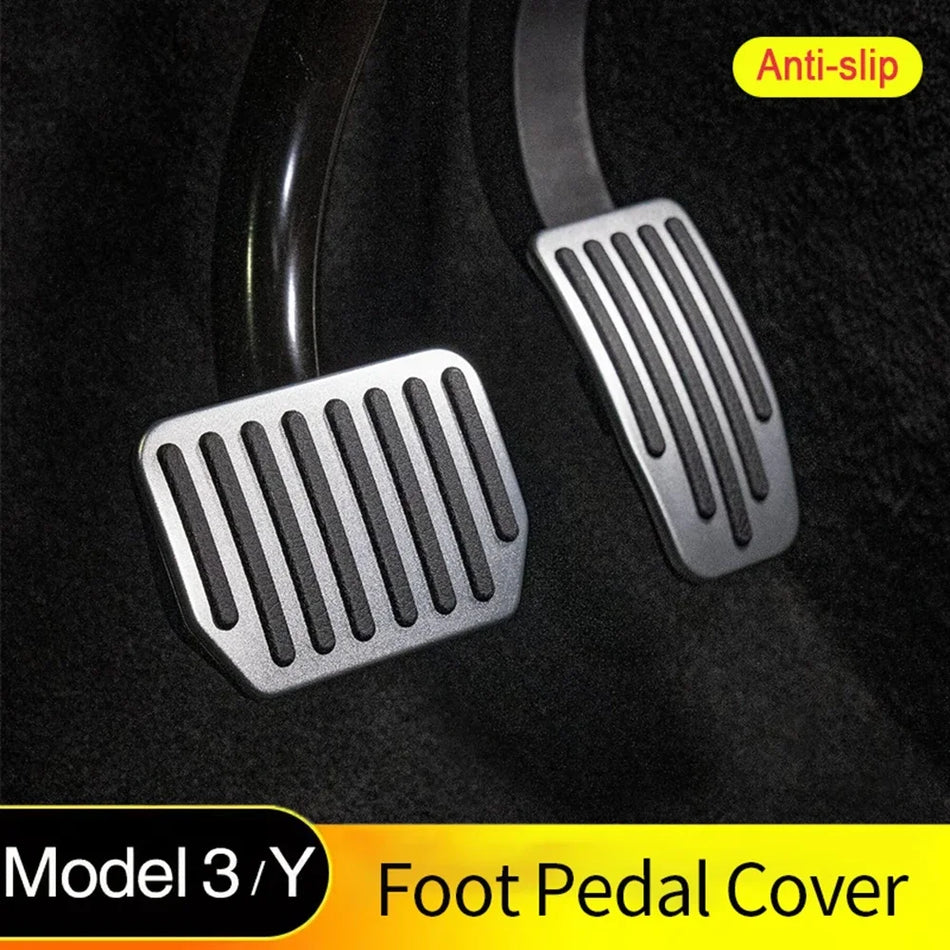 Aluminum Foot Pedal Pads For Tesla Model 3 Model Y Highland