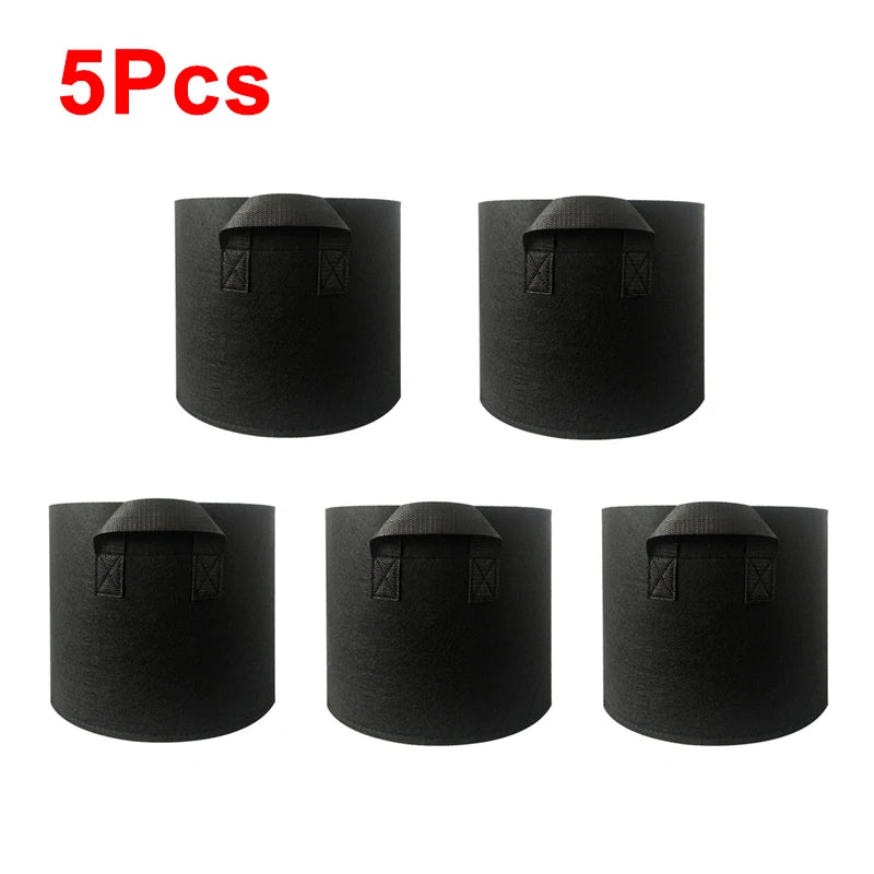 Vegetable Grow Bags 1-12 Gal Nonwoven With Handles &ndash; Durable